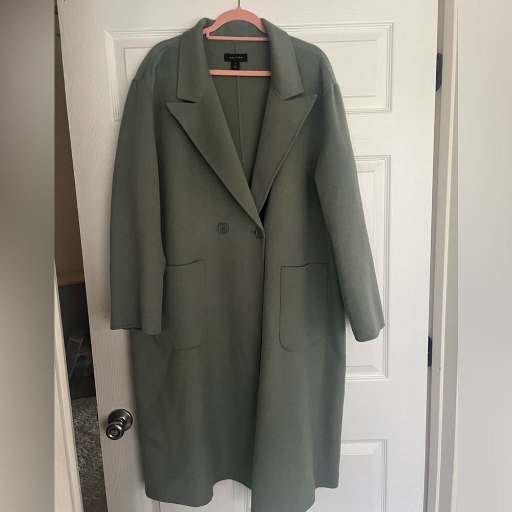 Nordstrom Halogen Double-Breasted Wool Blend Pea Coat - 3X